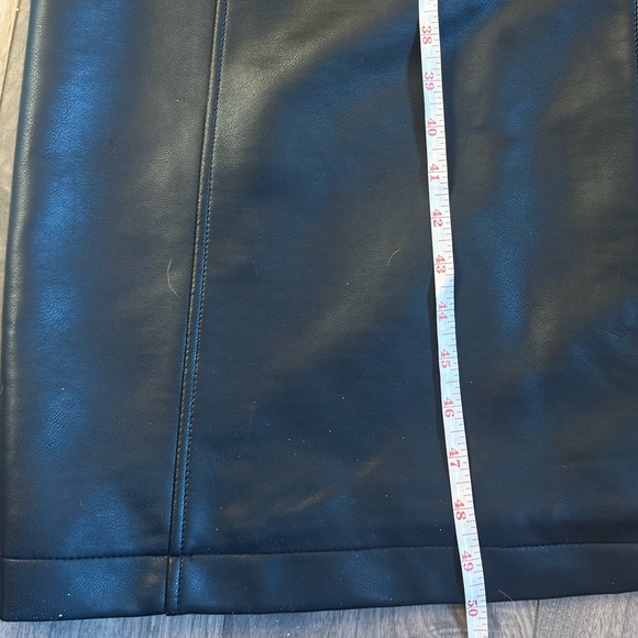 Rebecca Minkoff Black Faux Leather Belted Jacket - Picture 6 of 10